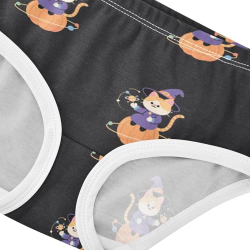 Girls' Underwear Halloween Pumpkin Cat Witch Starry Sky Toddle Brief Panties 23036134