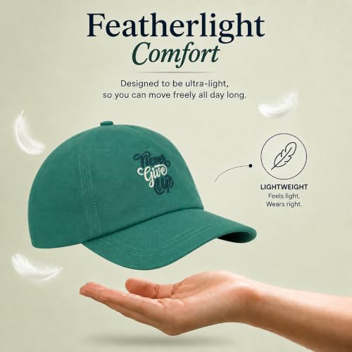 Image of Feathers Cotton Cap for Men & Women | Adjustable Baseball Unisex Caps | Breathable Outdoor Running, Gym & Travel Hat | Styles Cap for Men