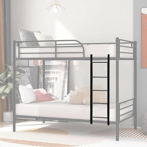 Échelle de lit superposé en métal robuste de 150 cm avec marches antidérapantes - 2