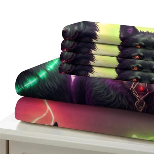 Funda nórdica de perro 3D con ropa de cama de 3 piezas y funda de almohada para cama 200x200 6