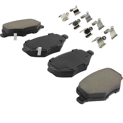Image of QUALITY-BUILT Rear Ceramic Brake Pads, Premium 1001-1657C, Compatible with 2012-2013 Chrysler /Dodge (Grand Caravan, Journey, Town & Country)