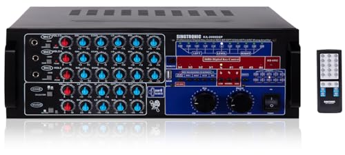 SINGTRONIC KA-2000DSP 3000W Professional Karaoke Mixing Amplifier | HDMI, Bluetooth, DSP Equalizer & Recording | DJ/KJ Digital Sound System