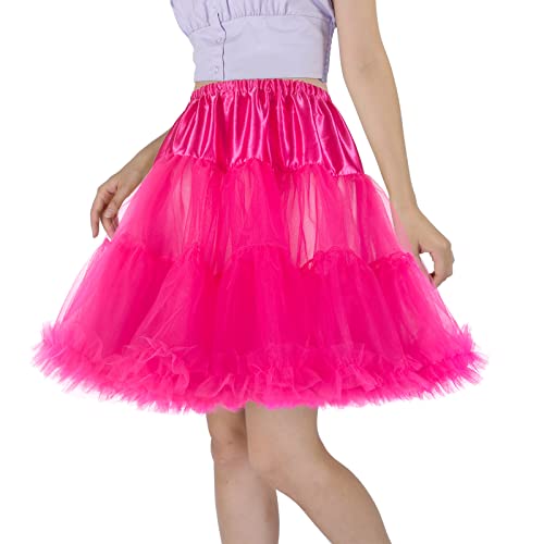 Image of CHERRY LOVE 18inch Petticoat Mid-Thigh Underskirt Princess Puffy Mini Skirt