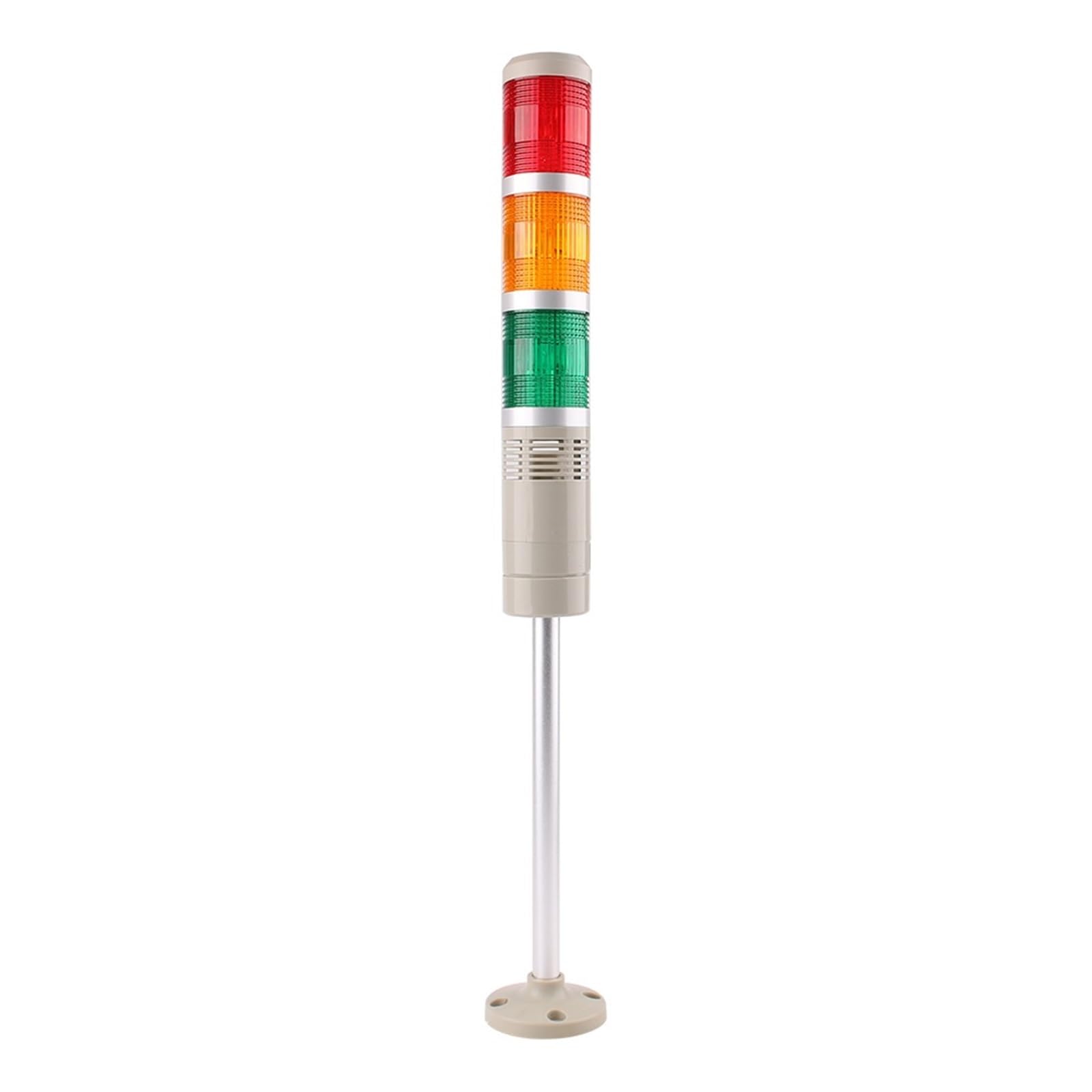 Lampe torche industrielle DC 12 V, 24 V, 110 V, 220 V, clignotant, indicateur LGP-505, lampe LED fixe avec buzzer. Couleurs(Light green,DC 12V)