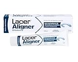 LACER ALIGNER - Pasta de Dientes para Ortodoncia Invisible y Brackets, 125 ml, Anticaries y Antiplaca, Remineralizante con Flúor, Protege el Esmalte y las Encías, Sabor Menta, Uso Diario