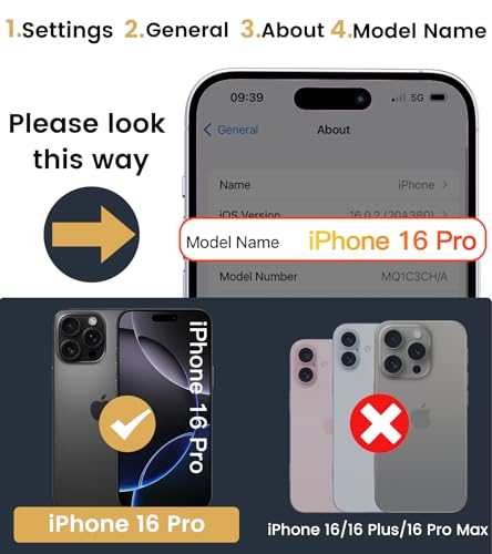 Coque iPhone 16 Pro anti-choc pour éviter les rayures d'objectif photo