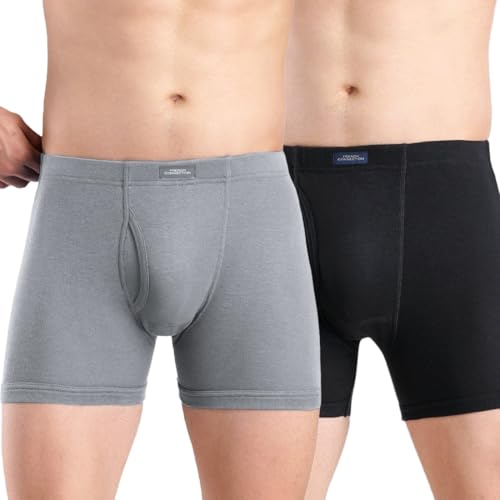 Image of French Connection Regal Oxford,Men's Long Trunks Pack of 2