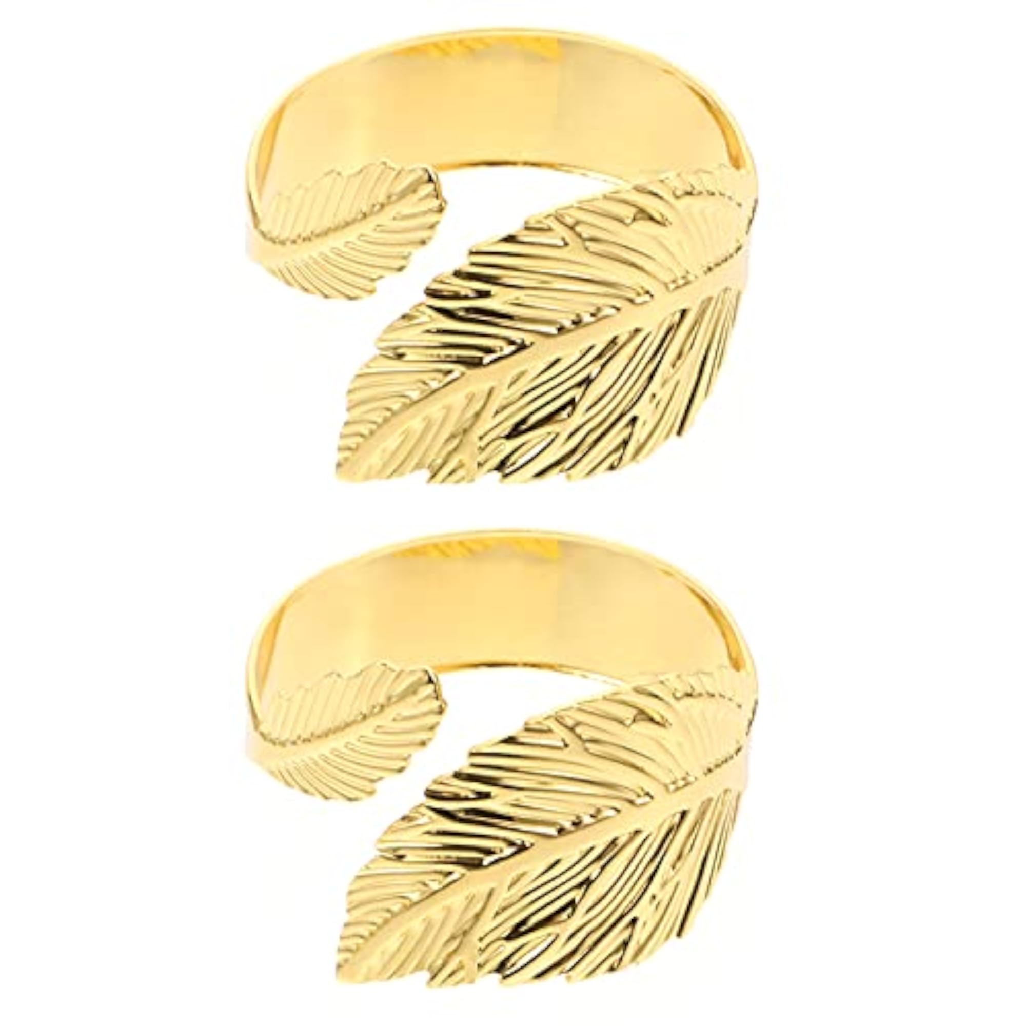 Leaf Metal Napkin Rings for Weddings