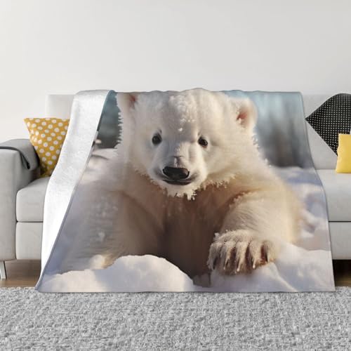 Couverture en micro polaire durable et ultra douce pour lit de bébé