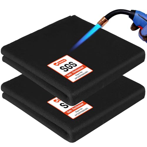 Carbon Felt Wick 2 Pack 14 x 14 1/5(5mm) Welding Blanket Fireproof