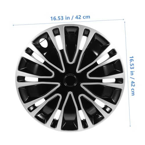 Enjoliveur de roue 15 pouces Gatuida cache-moyeux noir en PP durable - 4