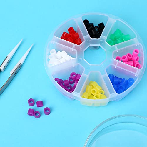 Dental Code Ring 160Pcs Non‑Toxic Silicone Dental Instrument Color Code Rings Hospital Orthodontic Code Rings Dental Clinic Orthodontic Accessory #TOP6