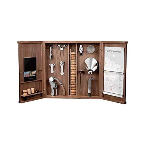 L'Atelier du Vin 095611-5 Oeno-Curiosities Cabinet case, Wood Cover