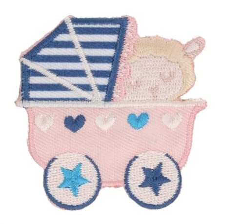 HKM 10233262 Applikationen, Rosa/Blau/Beige, Ein Größe