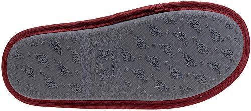 Image of Laura Ashley Ladies Embroidered Soft Terry Scuff Slipper