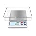 Digital Gram Scale Toprime Mini Size Food Scale 600g x 0.01g High Precision Pocket Scale with LCD display and 1 Tray Stainless Steel PCS Convert Unit White