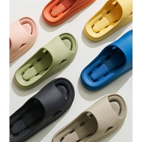 Slippers Pillow Slippers for Women Soft Open Toe Anti-Slip Quick Drying Sandals Indoor Outdoor EVA Slippers Summer Sandals(Green,39-40)4