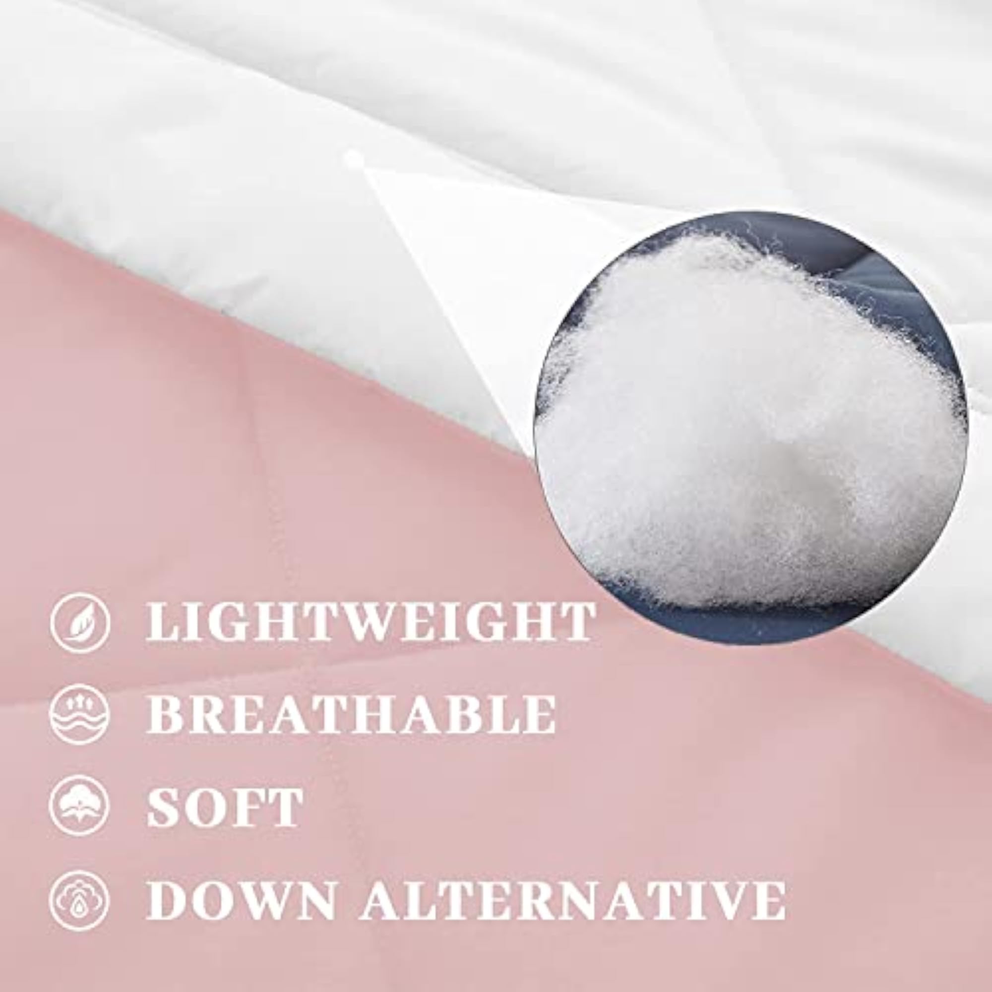 Comforter for Single or Double Bed, 330 GSM Reversible Microfibre