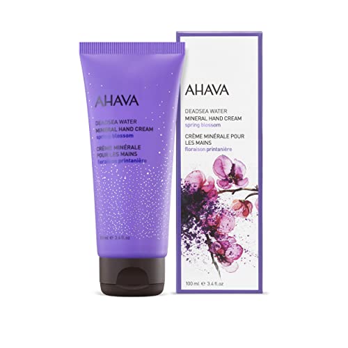 AHAVA Totes Meer Handcreme, Frühlingsblüte - Für Trockene, Rissige Hände, Leicht & Schnell Einziehend, mit Osmoter, Zaubernuss & Allantoin, 3.4 fl.oz – Bild 3
