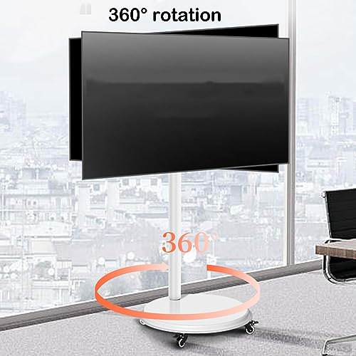 Soporte móvil para TV de 24 a 55 pulgadas con ruedas y ajuste de altura miniatura 7