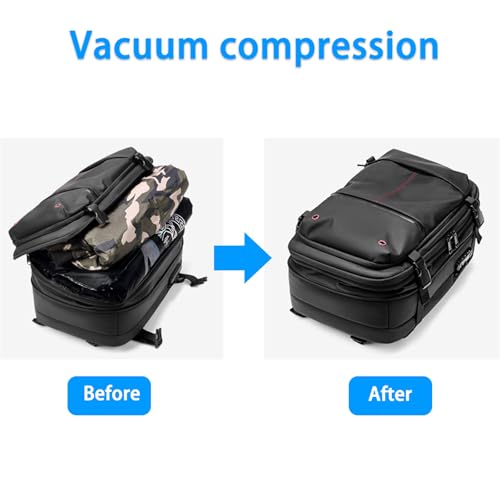 Go Trend Mart Backpack, Easyvacpack-Transactione Backpack Vacuum, Expandable Multifunctional Large Capacity Travel Backpack (Green + Vacuum pump)2