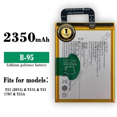 Image of B-95 Battery for Vivo Y51 / Y5L, / Y51A / Y51s Battery with 1 Year Warranty***** (R96)