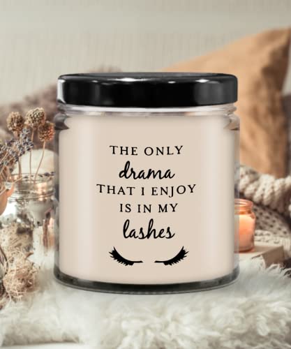 Makeup Lover Candle - Lashes Drama Vanilla Scented 9oz Jar