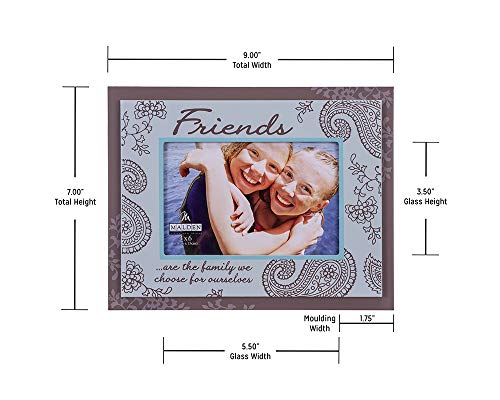 Malden International Designs 4332-46 Friends Double Layer Wood Picture Frame, 4X6, Brown #TOP4