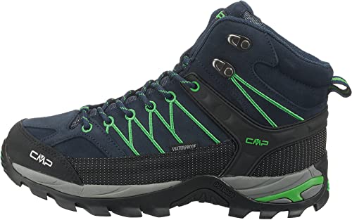 CMP - Rigel Mid Trekking Shoes Wp, B.Blue-Gecko, 43