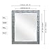 Wall Beveled Mirror Framed - Bedroom or Bathroom Rectangular Frame Hangs Horizontal & Vertical by EcoHome (27x33, Silver)
