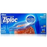 Ziploc Freezer Bags: 38-Count Bundle for Ultimate Storage Convenience - 26.8cm x 27.3cm