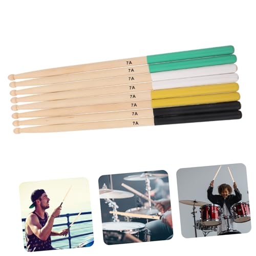 Set 4 pares baquetas 7A maple madera no deslizante miniatura 3