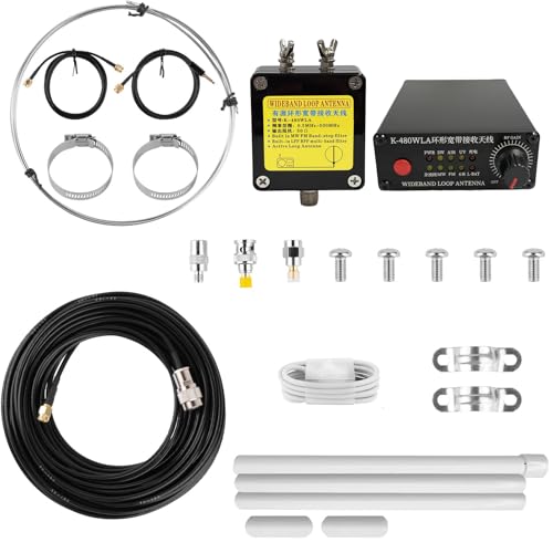 K-480WLA Portable Shortwave Radio Active Loop Antenna 0.5MHz-500MHz...