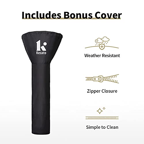 KEZATO-46000-BTU-Propane-Outdoor-Patio-Heater-with-Cover-and-Wheels-for-Residential-or-Commercial-Use-87-Inches-Bronze