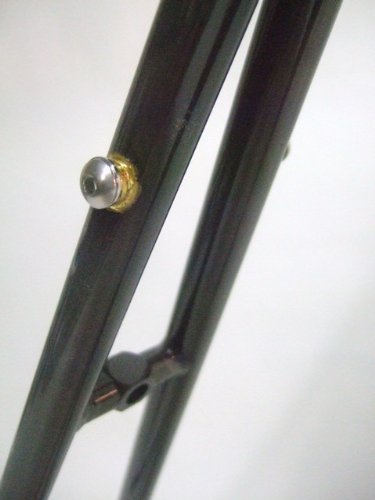 Motobecane Unbranded Fixie Record Bicycle Frame Set (Gloss Black, 54cm)