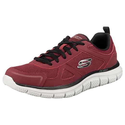 Skechers Track Scloric Zapatillas para hombre, rojo, 45 EU