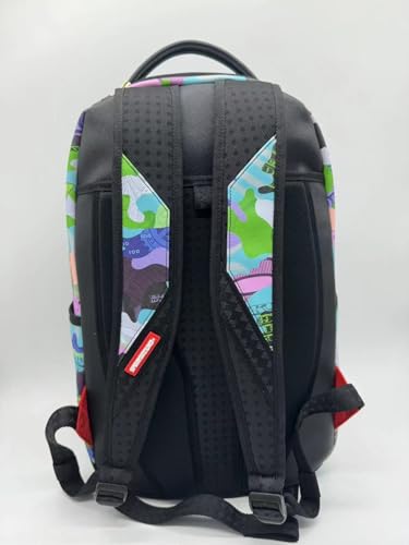 Sprayground Diablo Flexing On You DLXSV Backpack, 18"x6"x11.5", Multi-Color, Durable Faux Leather, Water-Resistant, Laptop Compatible, Travel Friendly3