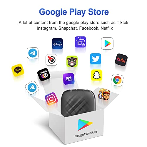 CarlinKit Adaptador de vídeo multimídia CarPlay V3 Ai Box Android automático e sem fio, 4 GB + 64 GB