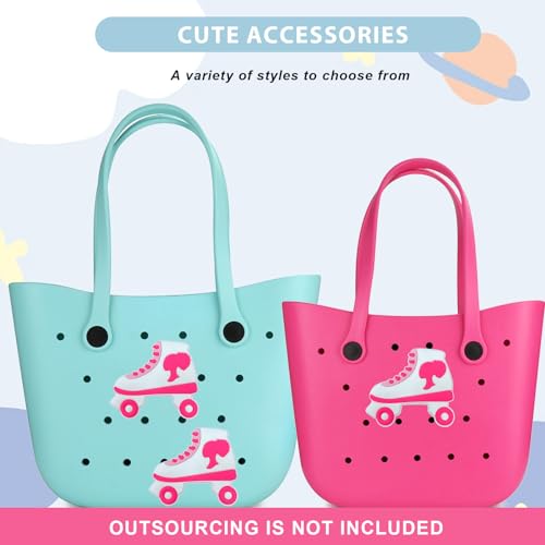 Image of Lckaey Rubber Beach Bag Accessories-PVC Rubber Totes organizer Sport Charms- for Purse Bogg Inserts