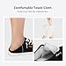 STQ Slip On Orthopedic Shoes Women Low Top Classic Fashion Canvas Sneakers with Arch Support Casual Shoes Black White Size 7
