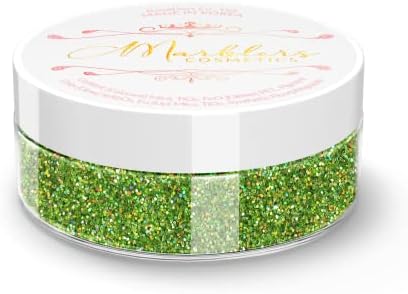 MARBLERS Cosmetic Grade Glittery Mica Powder [Black Magic] 0.14oz (4g) | Glica | Non-Toxic | Vegan | Cruelty-Free | Eyeshadow, Nail Polish, Nail Art | Festival, Rave & Party Makeup | Body & Face