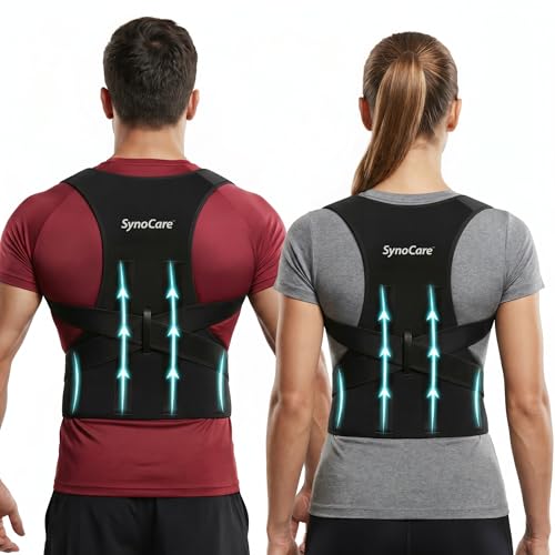 Image of Posture Corrector Belt for Men & Women, Back Support Belt for Back & Spine Pain Relief, Body Posture Correction Belt for Full Back Support with Adjustable Strap, Universal Size