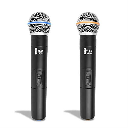 Microfone sem fio Duplo UHF  Dylan DW-602