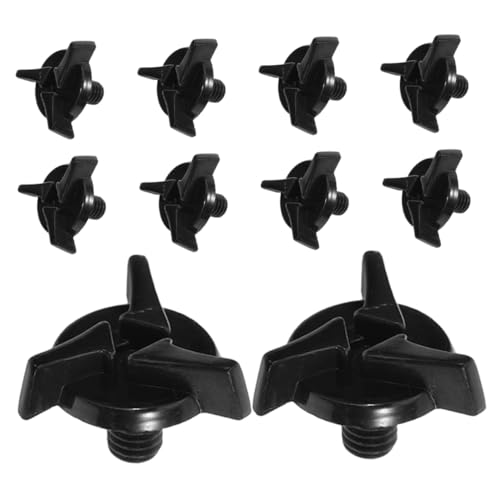 Unomor 10pcs Motorcycle Screws Motorbike Helmets Motorcycle Helmets Mounting Visor Screws Clip Visors Mount Detachable Accessory Replacement Visor Plastic Black