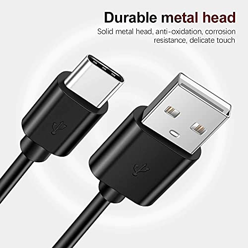 Image of Type c Cable for Samsung Galaxy A12 USB Cable Original Like USB | Charging & Sync Data Cable | Rapid Quick Dash Fast Charging Cable| Type C to USB-A Cable (3.1 Amp, USB-Black)