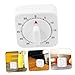 HOLIDYOYO 60 Minute Mechanical Kitchen Timer with Loud Alarm Manual Countdown Timer for Cooking Classroom Home and Study Reliable Mechanical Cooking Timer for All Your Timing