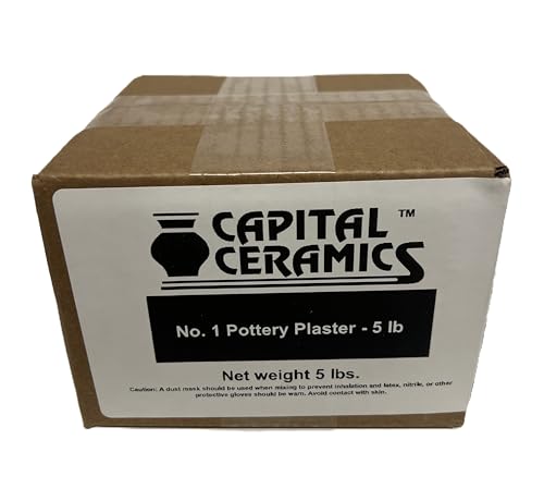High Strength 20 Plaster for Scenery, Dioramas, Dentistry and Mold Casting 5 lb Pack Resealable Bag Great for Model Railroads & Gaming by Capital Ceramics