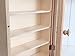 Vitrina colecciones madera. Con 5 baldas. Madera en crudo, para decorar. Medidas...