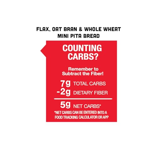 Joseph'S GG-8UES-HF2L Combo Value Pack, Flax, Oat Bran & Whole Wheat, Low Carb Pita Bread thumb #6