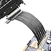 ELFJMZP PCIE 3.0 X16 Expansion Cable, PCI-E 16x Extreme Hi-Speed Adapter Upright Card 90 Degree Connector for GPUs, WiFi, USB, Sound Cards, etc. - 24 cm/9.5 in.